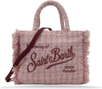MC2 Saint Barth Tassen, Dames, Roze, ONE Size, Polyester, Dames Schoudertas met Rits