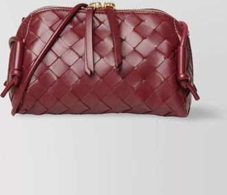 Bottega Veneta woven rectangular top handle pouch