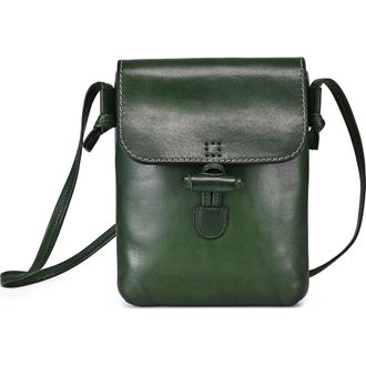 OLD TREND Ixia Genuine Leather Minimal Everyday Crossbody in Green at Nordstrom