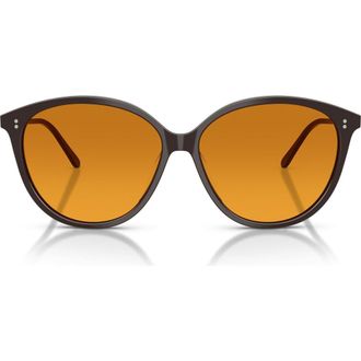 Oliver Peoples Soleau 60mm Butterfly Sunglasses in Kuri Brown /Cognac Gradient at Nordstrom