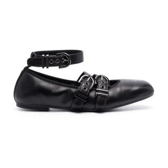 Stuart Weitzman Schoenen, Dames, Zwart, 36 EU, Leer, Maverick Ballet Flat