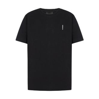Dondup T-Shirts, male, Black, Size: L Crew Neck T-Shirt