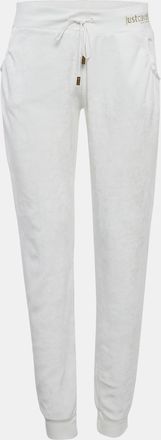 Just Cavalli Beachwear White Terry Joggers