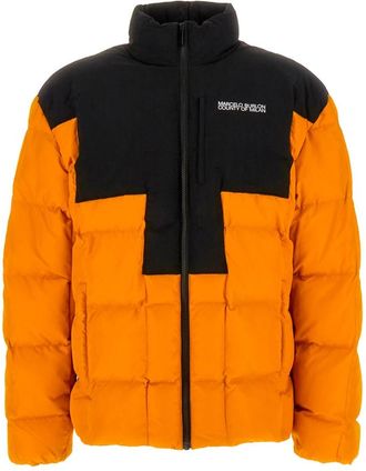 Marcelo Burlon Tweekleurig Gewatteerd Jack - Heren - Winterjassen - Geel - S - Polyester - Jassen