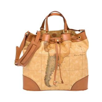 Alviero Martini 1A Classe Geo Classic Bucket Bag - female - Alviero Martini 1a Classe - Shopping Bags - Brown - ONE SIZE - Bags