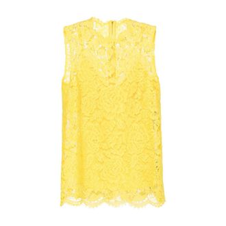 Dolce & Gabbana TOP - female - Dolce & Gabbana - Blouses - Yellow - S - Blouses & Shirts
