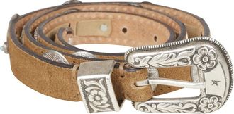 Golden Goose Lace Belt - female - Golden Goose - Belts - Beige - 90 CM - Accessories