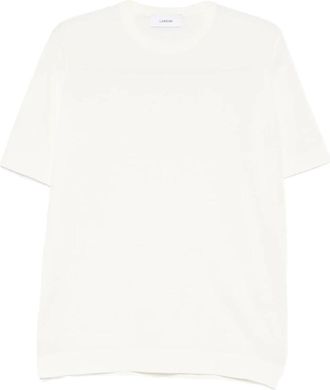 Lardini T-shirt met ronde hals - Heren - T-shirts - Wit - M - Katoen - Tops