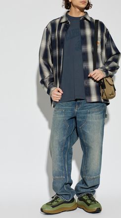 Carhartt Work in Progress Harlin Shirt, Mens, Navy Blue