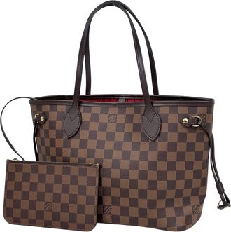 Louis Vuitton Brown Damier Canvas Handbag Pouch Tote Bag (Pre-Owned)