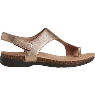 Dansko Womens Reece Thong Sandals In Bronze Metallic