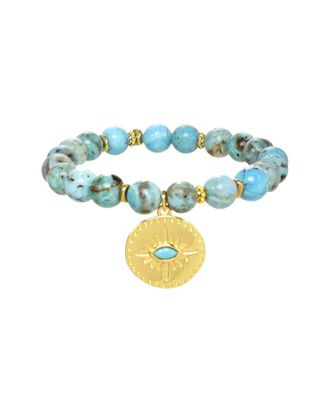 Rachel Reinhardt Jewelry 18K Filled Cz Evil Eye Bracelet