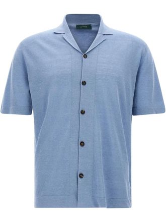 Zanone short-sleeve shirt - Blue