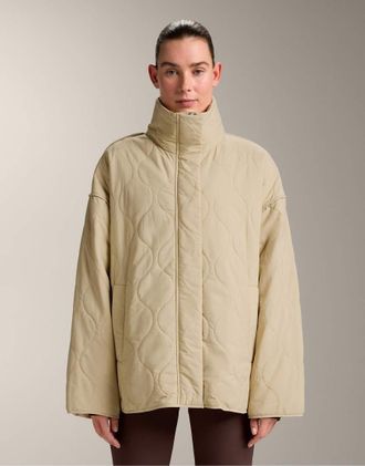 Oysho Giacca idrorepellente imbottita con fellex aerogel beige-Neutro