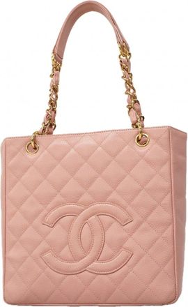Chanel Pink Grained Calfskin Tote Bag (Pre-Owned)