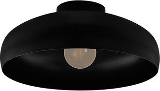 Eglo Lampada da Soffitto Mogano, Lampada da Soffitto industriale, in Metallo, Lampada da Soggiorno in Nero, Lampada da Camera da Letto, Soffitto Lampada