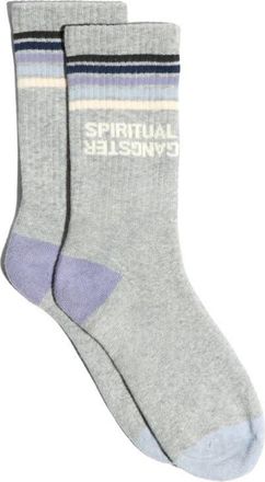 Spiritual Gangster Aura Crew Socks in Heather Grey at Nordstrom
