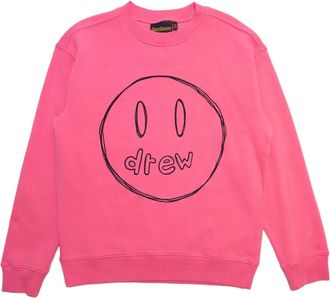 Drew House Sketch Mascot Crewneck Sweatshirt Hot Pink DR-SS22-156