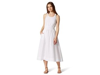 Joie Kenzie Dress Womens Dress Bright White : LG (US 12-14), Cotton/Linen