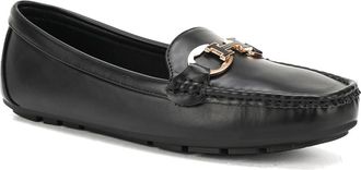 Unze Women CANICE Sleek Design Moccasins UK Size 3-8 Black