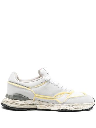 Miharayasuhiro low-top sneakers - men - Calf Suede/Calf Leather/Fabric/Fabric/Rubber - 46 - White