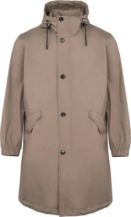 Yves Salomon Parka impermeabile - Marrone