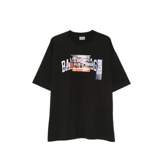 Balenciaga Graphic-print Oversized-fit T-shirt