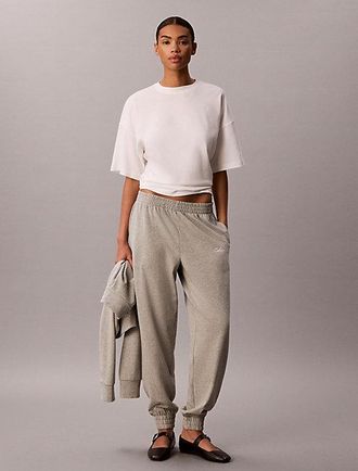 Calvin Klein Pantalones De Estar Por Casa De Punto De Algod&oacute;n Con Logo