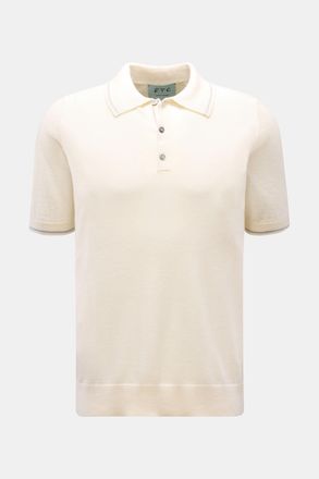 FTC Men - Short sleeve knit polo cream