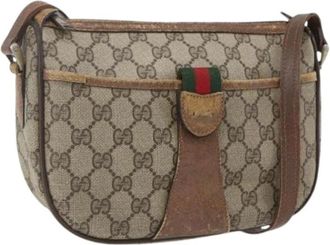 Gucci Pre-owned Cross Body Bags, female, Beige, Size: ONE SIZE Pre-owned Cross Body Bag