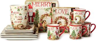 Certified International Nutcracker Parade 16Pc Dinnerware Set