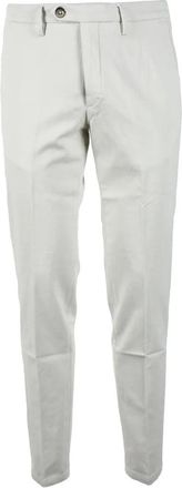 Michele Carbone Cotton Stretch Trousers - White