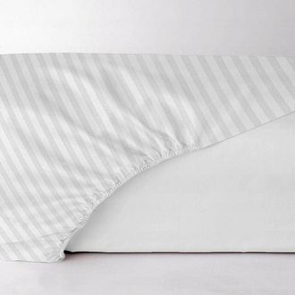 OEM S&aacute;bana Bajera Ajustable Damasco Blanco 160x200 Maro Home