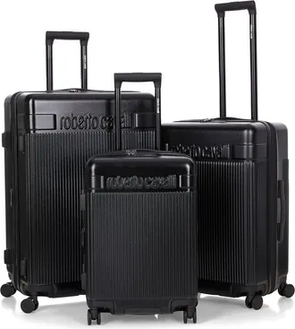 Roberto Cavalli 3Pc Expandable Hardcase Luggage Set