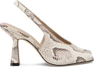 Stuart Weitzman Val Slingback 85 - Dames - Pumps - Beige - 39 EU - Leer - Schoenen