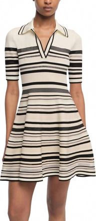 SIMKHAI Dessie Mini Dress In Black Stripe