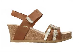 Mephisto Womens Lucia Wedge In Camel