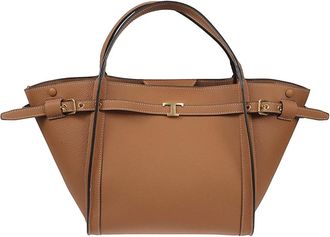 Tod's Small Tim Shopping Bag - Dames - Shoppers - Bruin - ONE Size - Leer - Tassen