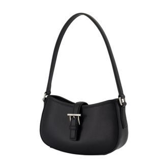 Alexander McQueen Calfskin Leather Shoulder Bag - Black