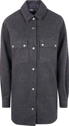 DRHOPE Pockets Shirt Jacket