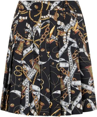 Moschino Rokken, Dames, Veelkleurig, L, Semi-flared Rok
