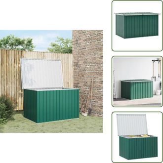 vidaXL The Living Store Baule da Giardino Verde 149x99x93 cm - Cassapanca da giardino