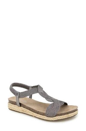 Kenneth Cole Reaction Harmony Espadrille Platform Sandal in Pewter Fabric at Nordstrom Rack, Size 9.5