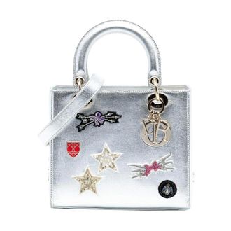 Dior Pre-owned Geborduurde Versierde Tas - Dames - Pre-owned - Grijs - Maat: ONE Size
