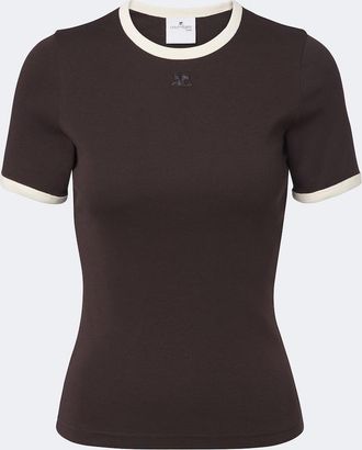 Courr&egrave;ges Courr&egrave;ges Cotton jersey T-shirt