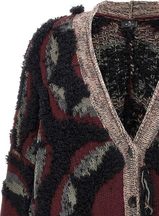 Etro Black Wool Cardigan