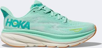 Hoka One One Womens Clifton 9 Shoes In Green
