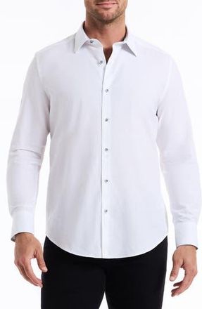 Robert Graham Stellman Cotton Dress Shirt in White at Nordstrom Rack, Size Xxx-Large