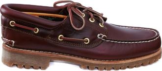 Timberland Scarpa da barca 3 occhielli con suola carrarmato fatta a mano - - Shoes - Uomo - Rosso - 46 EU