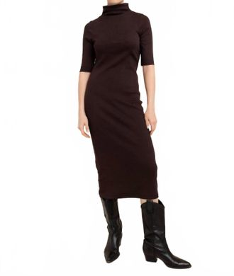 Paper Label Astrid Dress In Chocolate Torte